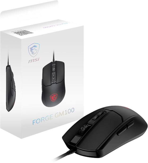MSI Gaming Mouse FORGE GM100, RGB, black