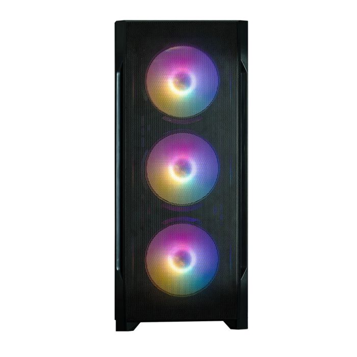 Корпус Zalman N7PLUSV2 з БЖ ZM700-LX3  1xUSB3.0, 2xUSB2.0, 6x120мм Rainbow RGB, 1x120мм, VGA 340мм, LCS ready, TG Side Window, ATX, чорний