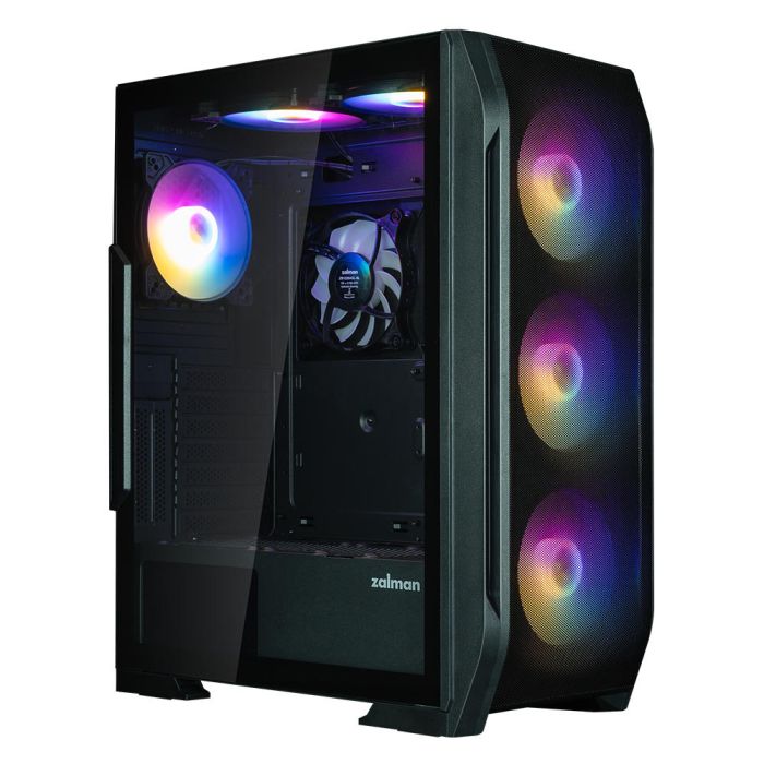 Корпус Zalman N7PLUSV2 з БЖ ZM700-LX3  1xUSB3.0, 2xUSB2.0, 6x120мм Rainbow RGB, 1x120мм, VGA 340мм, LCS ready, TG Side Window, ATX, чорний