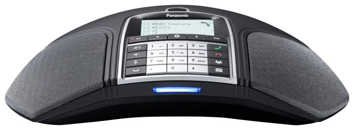 Конференц телефон IP   1xFE LAN, 1xUSB Mini-B, 3xRJ11, BT, NFC, SIP, PoE, монохромный дисплей Panasonic KX-HDV800RU