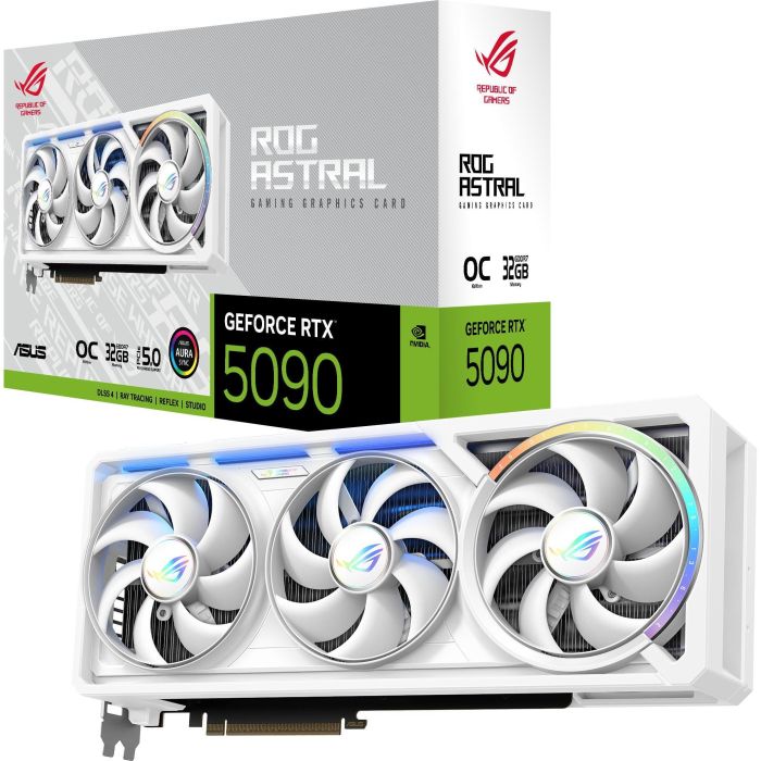 Видеокарта ASUS GeForce RTX 5090 32GB GDDR7 OC ROG-ASTRAL-RTX5090-O32G-WHITE білий