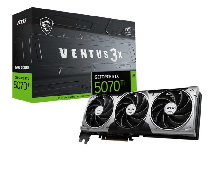 MSI Graphic card GeForce RTX 5070 Ti 16GB GDDR7 VENTUS 3X OC