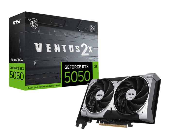 MSI Graphic card GeForce RTX 5050 8GB GDDR6 VENTUS 2X OC