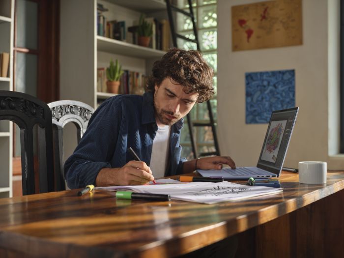 Ноутбук HP OmniBook 5 16-af1016ua 16" WUXGA IPS AG, Intel U7-255U, 16GB, F1024GB, UMA, DOS, голубой