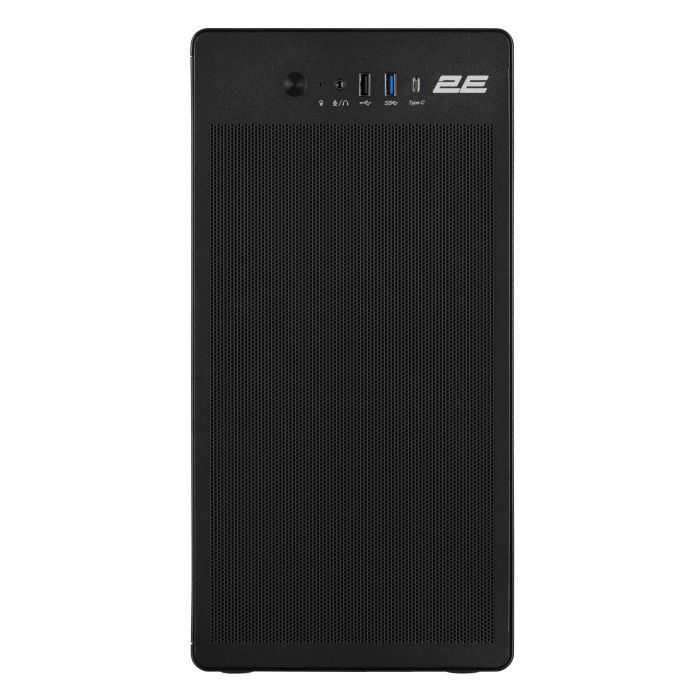 Корпус 2E Credo V285B без БЖ, 1xUSB3.0, 1х USB 2.0, 1xUSB Type-C, 1x120мм, VGA 300мм, mATX, чорний