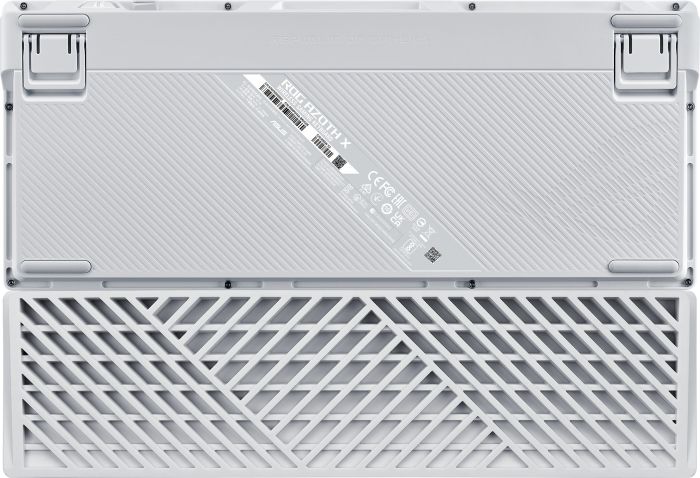 Keyboard mechanical ASUS ROG Azoth X 81key, NX Snow, USB-A/WL/BT, EN, RGB, white