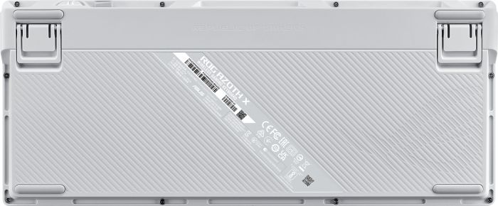 Keyboard mechanical ASUS ROG Azoth X 81key, NX Snow, USB-A/WL/BT, EN, RGB, white