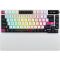 Keyboard mechanical ASUS ROG Azoth X 81key, NX Snow, USB-A/WL/BT, EN, RGB, white