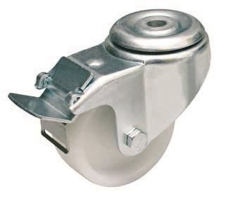 Ролики ZPAS 150, поворотные с тормозом, 2 шт