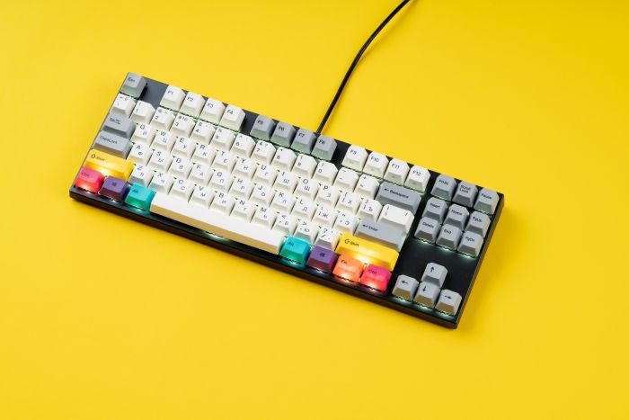 Клавіатура механічна Varmilo APT87 CMYK, K-Prestige Silent, WL/USB-A, White Led