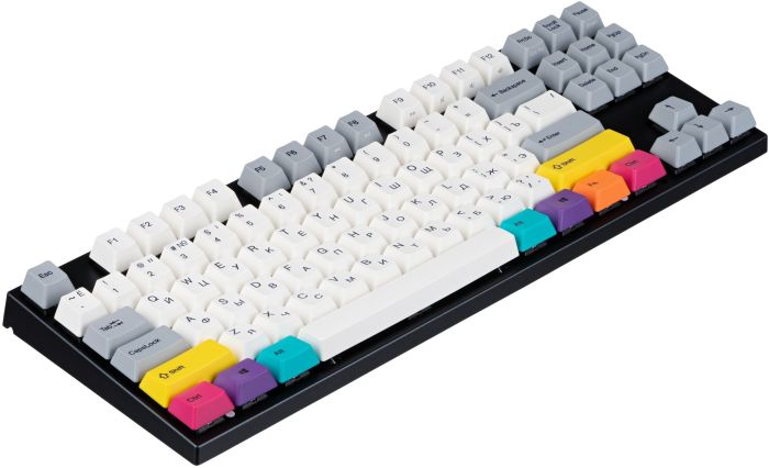 Клавіатура механічна Varmilo APT87 CMYK, K-Prestige Silent, WL/USB-A, White Led