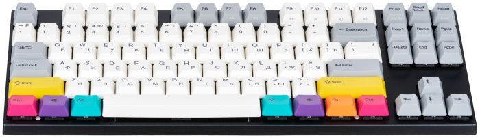 Клавіатура механічна Varmilo APT87 CMYK, C-TK Brown, WL/USB-A, White Led