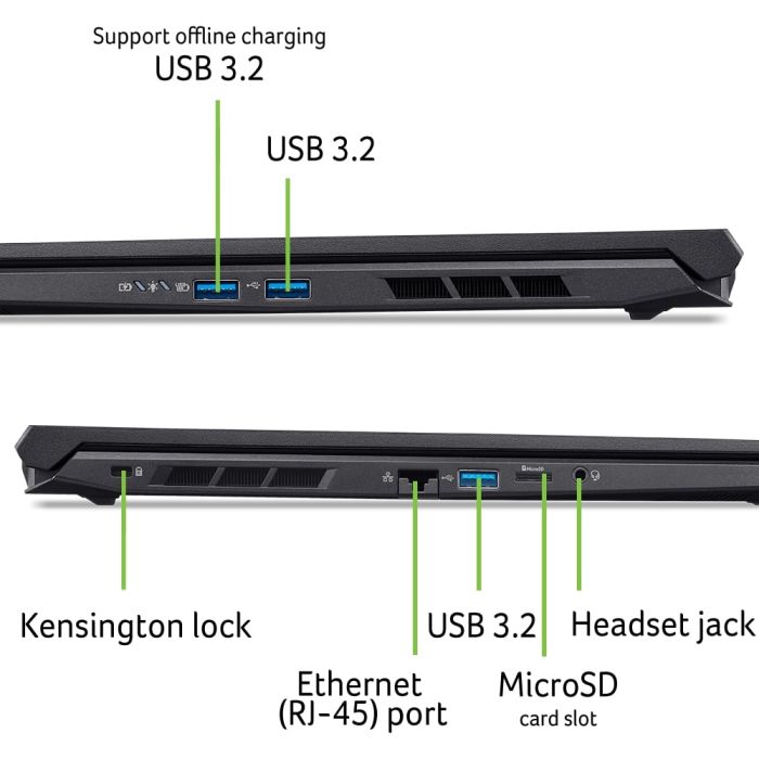 Acer Notebook Nitro V 16 ANV16-42 16" WUXGA IPS, AMD R7-260, 32GB, F1TB, NVD5070-8, Lin, black