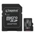 Карта памяти Kingston microSD  256GB C10 UHS-I A1 V10 R150MB/s + SD