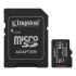 Kingston microSD   64GB C10 UHS-I A1 V10 R100MB/s + SD