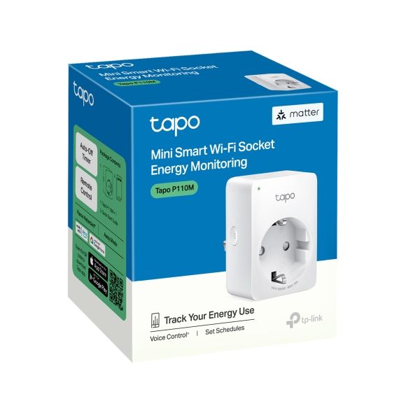 Smart-розетка компактная TP-LINK Tapo P110M N300 BT 16A