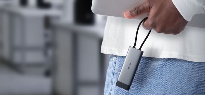 USB-Хаб TP-LINK  USB-A > 2xUSB3.0/1xUSB-C/1xHDMI/1xRJ-45/1xPD 100Wh TP-Link UH6120C