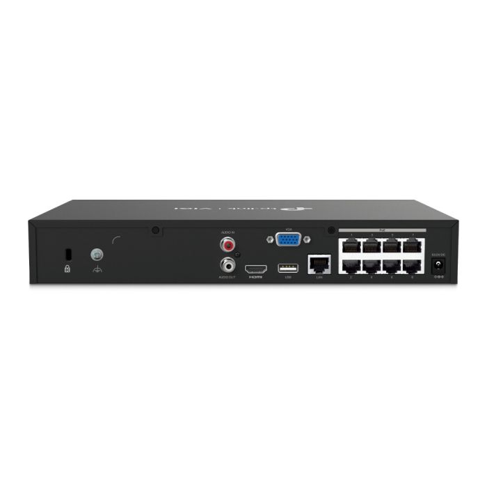 IP-Відеореєстратор TP-LINK VIGI NVR1008H-8MP, 8 каналів Poe, 2xUSB, H265+, 1xHDD, до 16 ТБ, чорний