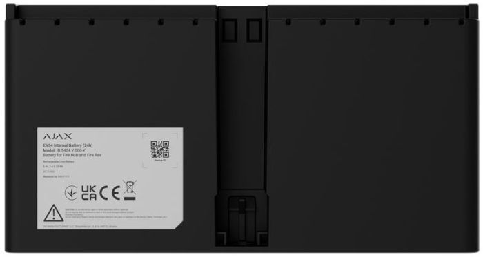 Аккумулятор Ajax EN54 Internal Battery 24h black, для Ajax Fire Hub и Ajax Fire ReX, 24 часа, EN54, черный