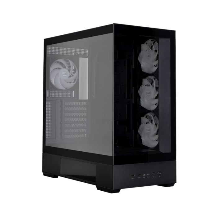 Корпус Zalman P40 DS без БЖ, 2xUSB3.0, 1x Type C, 3x120мм ARGB Reverse,  1x120мм ARGB, VGA 420мм, LCS ready, TG Side/Front Panel, Display, ATX, чорний