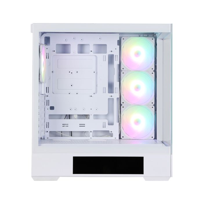Корпус Zalman P40 DS без БП, 2xUSB3.0, 1x Type C, 3x120мм ARGB Reverse,  1x120мм ARGB, VGA 420мм, LCS ready, TG Side/Front Panel, Display, ATX, белый