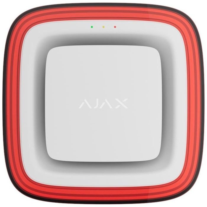 Visual-Sound Fire Detector Ajax EN54 FireProtect VAD Sounder white, Jeweller, EN54, wireless, white