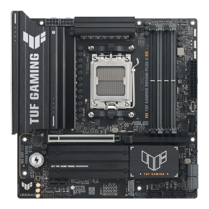Материнcкая плата ASUS TUF GAMING B850M-PLUS II sAM5 B850 4xDDR5 M.2 HDMI DP mATX