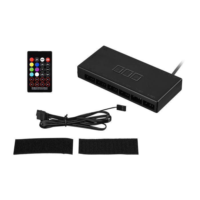 Контроллер 2E GAMING CONTR-B, ARGB 6 fans 3pin, 3pin +5VARGB, 2 pin LED, пульт