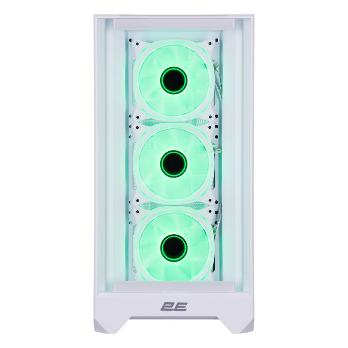 Корпус 2E GAMING Dominator Pro G2302W, без БЖ 2xUSB3.0, 1xUSBType-C, 4x120мм ARGB, VGA 380мм, LCS ready, контролер з пультом, TG Side Panel, TG/Mesh Front panel, ATX, білий