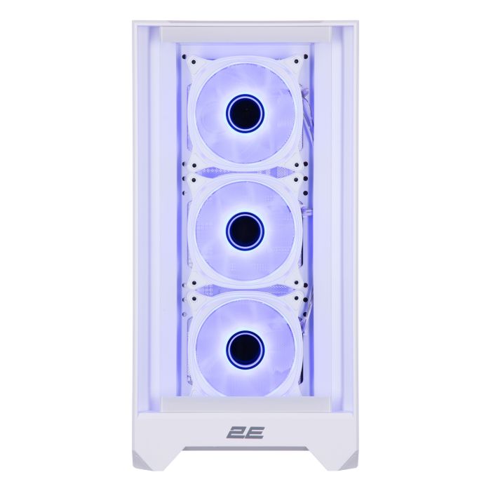 Корпус 2E GAMING Dominator Pro G2302W, без БЖ 2xUSB3.0, 1xUSBType-C, 4x120мм ARGB, VGA 380мм, LCS ready, контролер з пультом, TG Side Panel, TG/Mesh Front panel, ATX, білий