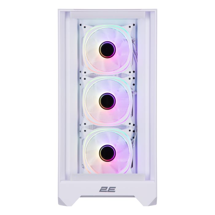 Корпус 2E GAMING Dominator Pro G2302W, без БЖ 2xUSB3.0, 1xUSBType-C, 4x120мм ARGB, VGA 380мм, LCS ready, контролер з пультом, TG Side Panel, TG/Mesh Front panel, ATX, білий