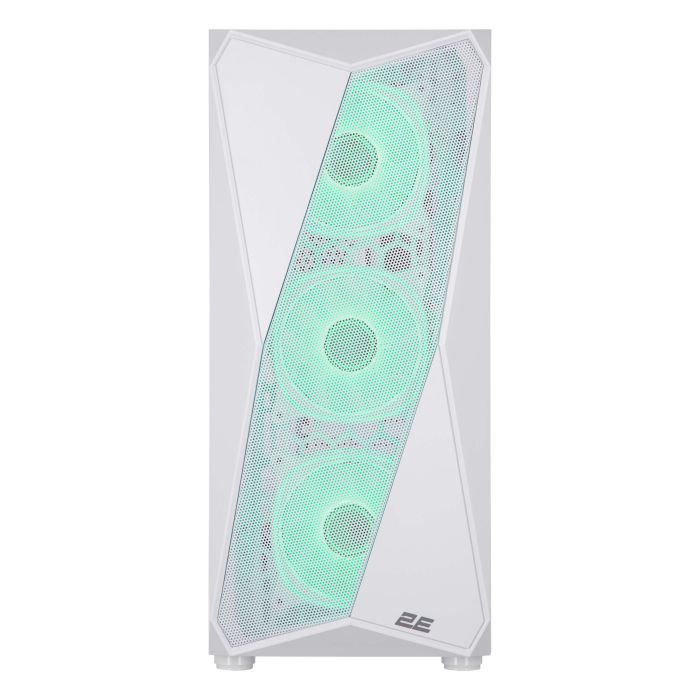 Корпус 2E GAMING Aruba G3313W, без БЖ 1xUSB3.0, 2xUSB2.0, 5x120мм ARGB, VGA 330мм, LCS ready, HUB, TG Side Panel, ATX, білий