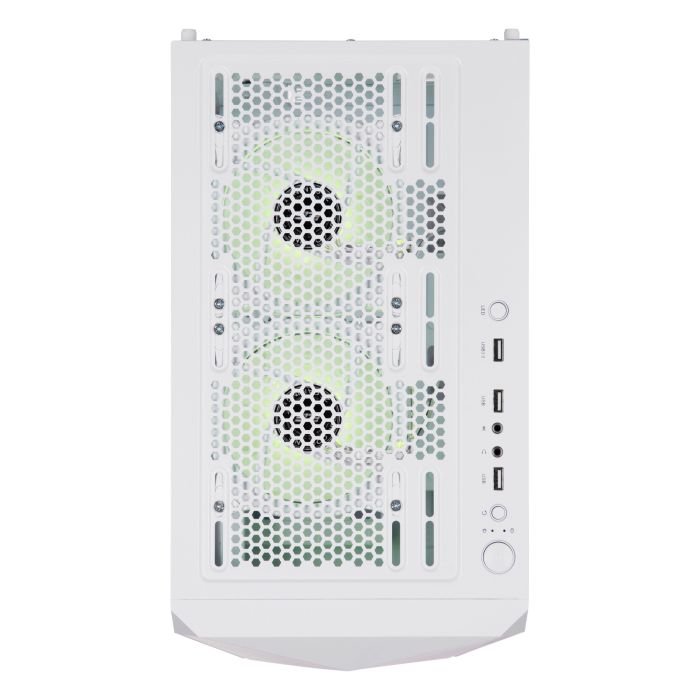 Корпус 2E GAMING Aruba G3313W, без БЖ 1xUSB3.0, 2xUSB2.0, 5x120мм ARGB, VGA 330мм, LCS ready, HUB, TG Side Panel, ATX, білий