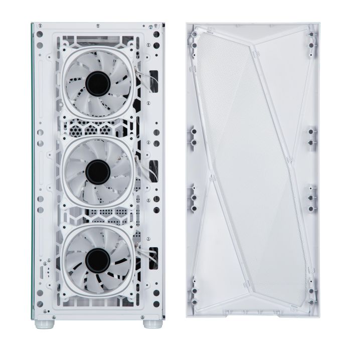 Корпус 2E GAMING Aruba G3313W, без БЖ 1xUSB3.0, 2xUSB2.0, 5x120мм ARGB, VGA 330мм, LCS ready, HUB, TG Side Panel, ATX, білий