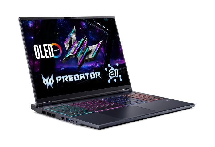 Ноутбук Acer Predator Helios Neo 16 PHN16-73 16" WQXGA, Intel U9-275HX, 64GB, F2TB, NVD5070-8, Lin, черный