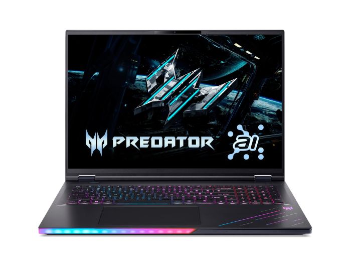 Ноутбук Acer Predator Helios 18 PH18-73 18" WQUXGA IPS, Intel U9-275HX, 96GB, F4TB, NVD5090-24, Win11P, чорний