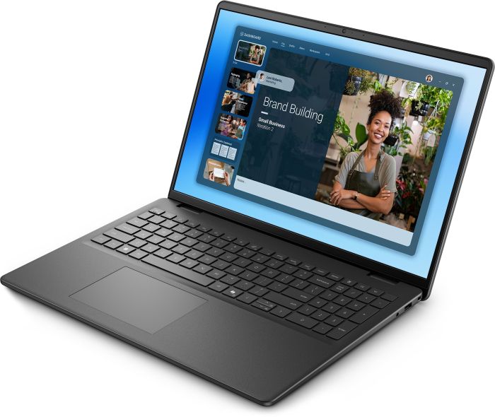 Ноутбук Dell 16 DC16250 16" FHD+ AG, Intel 5-120U, 16GB, F1024GB, UMA, Lin, черный