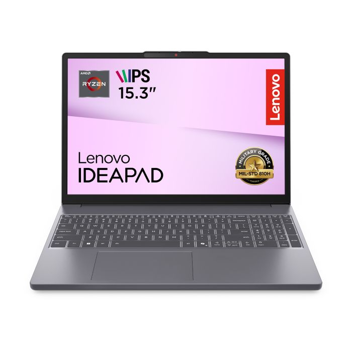 Ноутбук Lenovo IdeaPad Slim 3-15ARP10 15.3" WUXGA AG, AMD R5-7535HS, 24GB, F512GB, UMA, DOS, серый