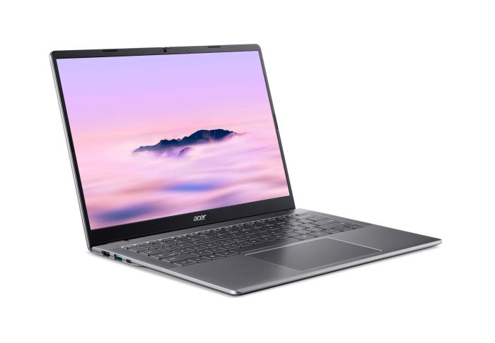 Ноутбук Acer Chromebook Plus CB514-6HT 14" WUXGA IPS Touch, Intel 3-N355, 16GB, F512GB, UMA, ChromeOS, серый