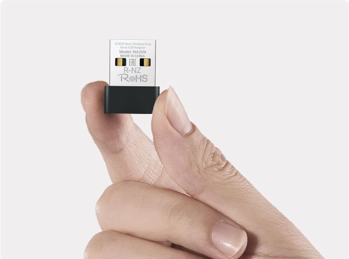 Адаптер WiFi MERCUSYS MA20 AC650, USB