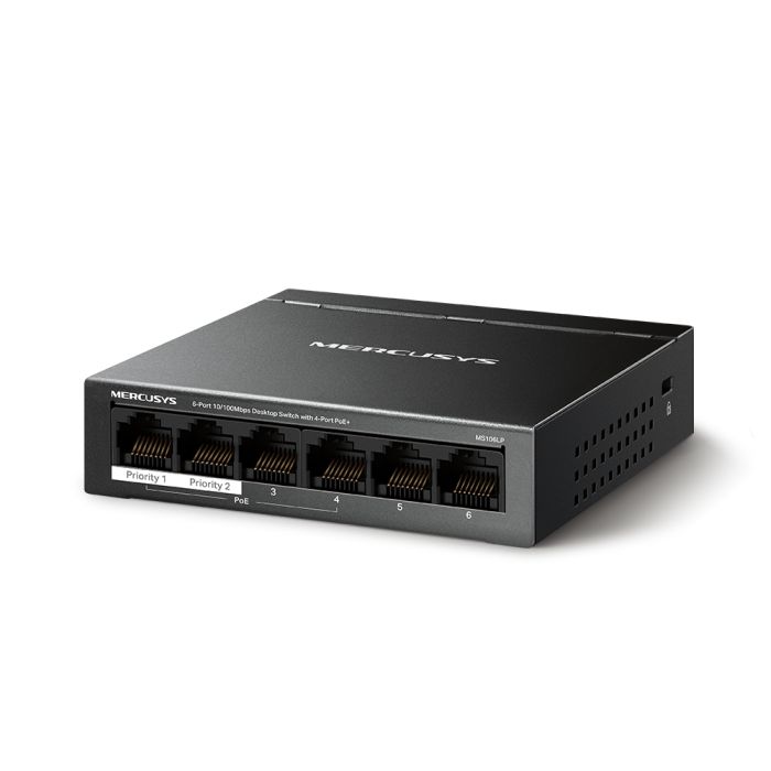 MERCUSYS Switch  6xFE (4xPoE), 40W, Unmanageable Mercusys MS106LP