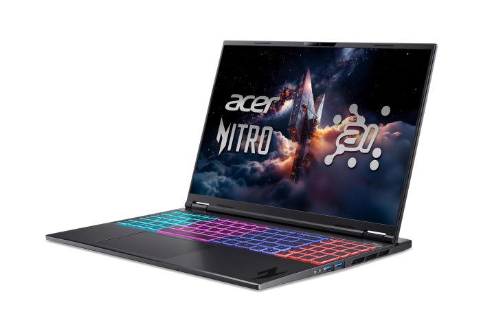 Ноутбук Acer Nitro 16S AN16S-61 16" WQXGA IPS, AMD R9-365, 32GB, F2TB, NVD5070Ti-12, Lin, черный