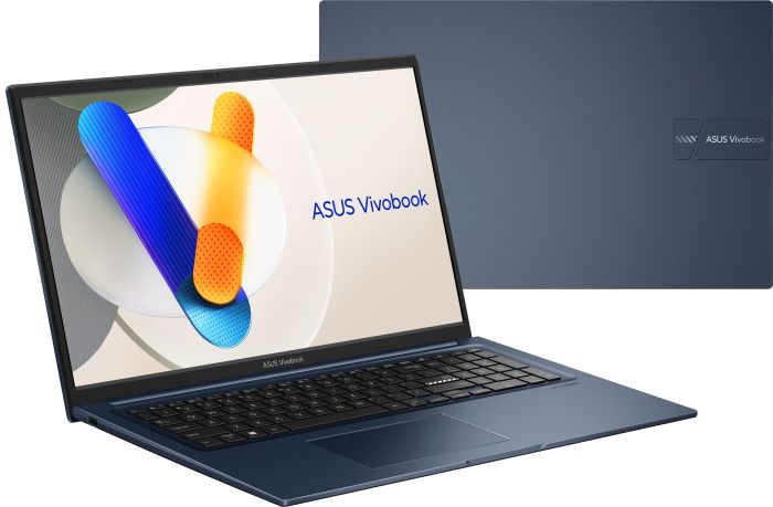Ноутбук ASUS Vivobook 17 X1704VA-AU455 17.3" FHD IPS, Intel 5 120U, 16GB, F512GB, UMA, NoOS, Блакитний
