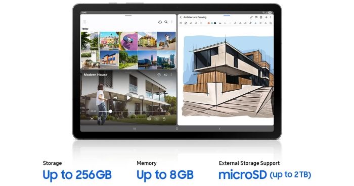 Планшет Samsung Galaxy Tab S10 Lite (X400) 10.9" 8ГБ, 256ГБ, 8000мА•год, Android, серый