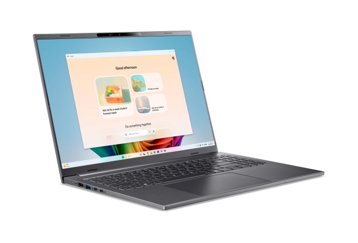 Acer Notebook Aspire 16 A16-11M 16" WUXGA IPS, Quallcomm X X1-26-100, 32GB, F1TB, UMA, Win11, gray