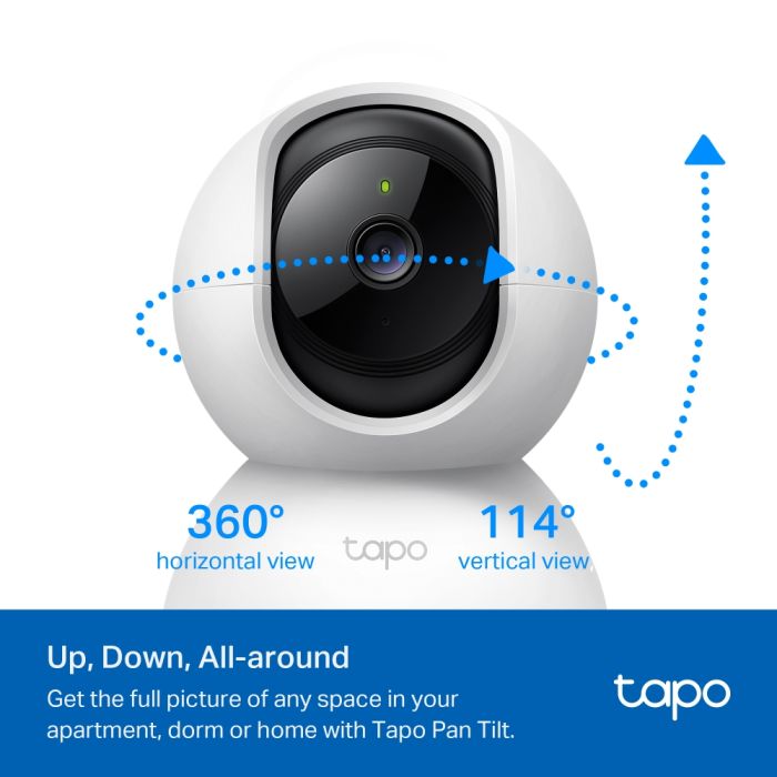 TP-LINK IP-camera Tapo C200C FHD N300 microSD motion detection, 9x zoom