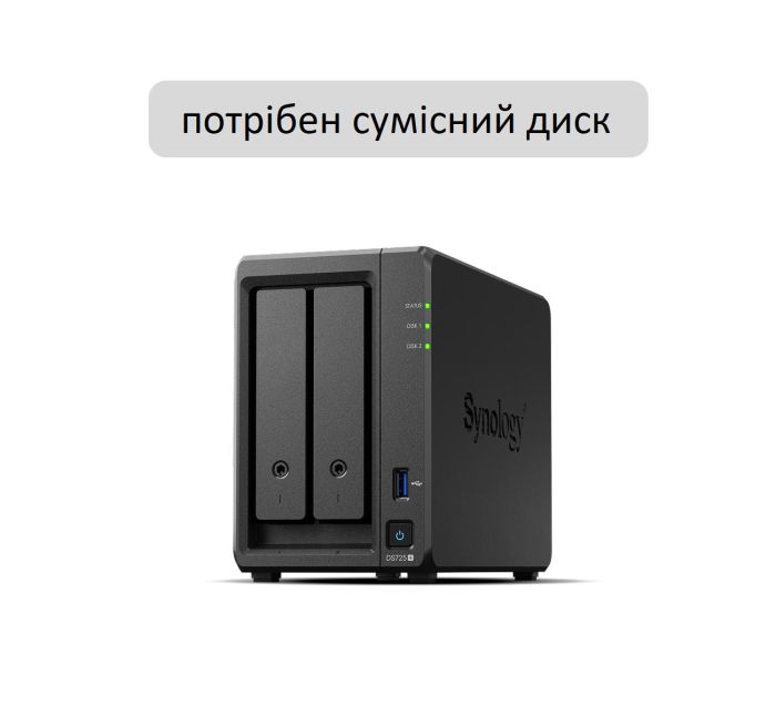 Сетевое хранилище NAS Synology DS725+