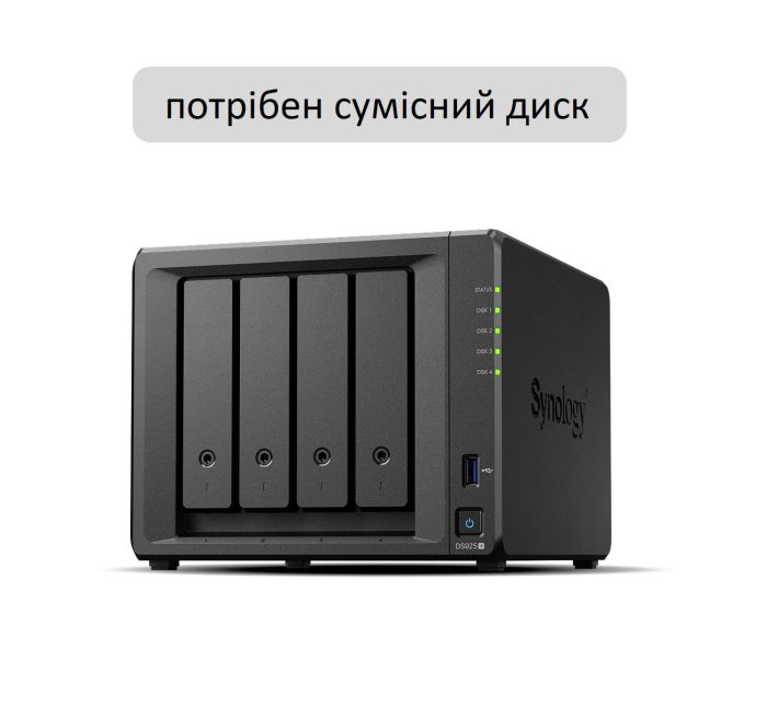 Сетевое хранилище NAS Synology DS925+