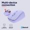 Мышь Trust Yvi+ Compact Multi-Device, WL/BT/USB-A, фіолетовий