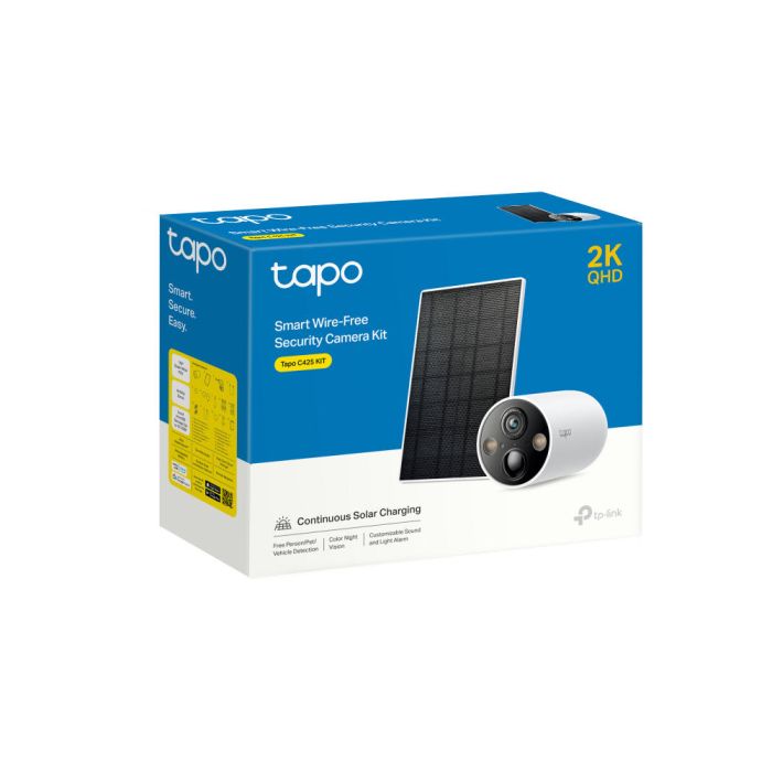 Комплект умной безпроводной камеры TP-LINK TAPO C425 KIT 2K QHD и солнечной панели